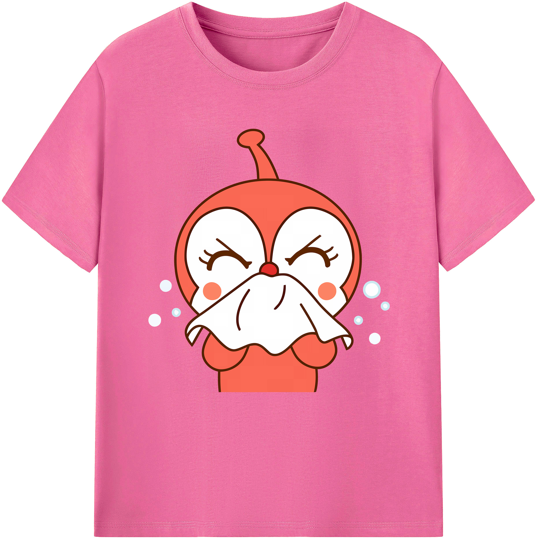 （画像用） アンパンマン Anpanman レディースカジュアルプリントTシャツ（綿100％）